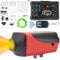 PRIJESSE 5KW Diesel Air Heater, 12V Parking Heater Diesel Night Heater with Thermostat LCD Monitor Silencer For Car Truck Boat Caravan Trailer Motor-home Campervans (Red)