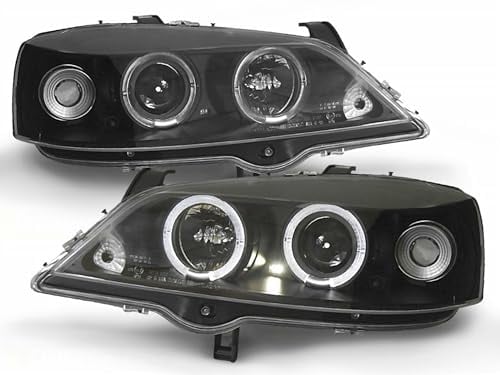 Tuning-Tec Angel Eyes Scheinwerfer Set in schwarz für Opel Astra G 1998-2004