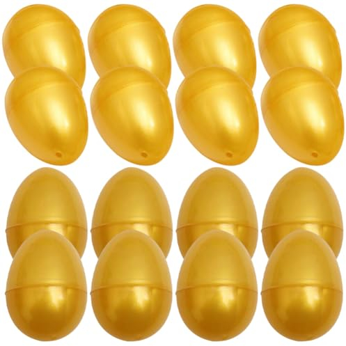 ifundom Stück Glänzende Goldene Metallische Ostereier Befüllbare Ostereier Osterjagd-Korbfüller Füller Osterthema-Partygeschenk Zum Befüllen Bestimmter Leckereien