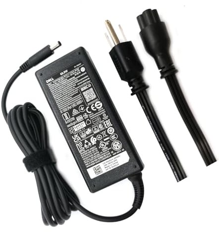 Dell 65W 4.5mm tip Laptop Charger,Latitude 3320 3330 3340 3420 3430 3435 3440 3450 3520 3530 3535 3540 AC Adapter, Black, DA65NM191
