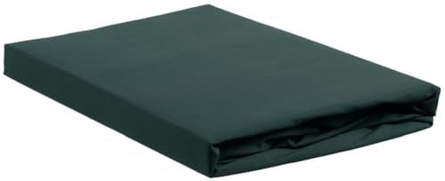 Ambiante Renforcé-Spannbettlaken für 35cm hohe Matratzen Cotton Uni Farbe Dark Green Größe 160x210/220