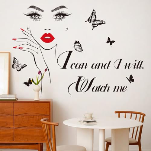 Wand Dekorationen Modern Wandaufkleber Wandtattoo - Küche Mädchen Fee Schmetterling Elfen Wandsticker Wanddeko Wohnzimmer 0322