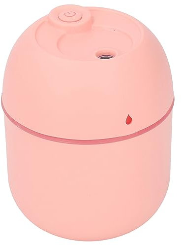 Mini-Luftbefeuchter, Geräuschlos, USB-Anschluss, Automatische Abschaltung, Kleiner Desktop-Luftbefeuchter mit Nachtlicht, Effizient, Leise und Automatische Abschaltung, Schönes