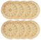 Jasaly Lot de 8 supports d'assiettes en carton en bambou, 25,4 cm, réutilisables pour assiettes à dîner en osier tissé à la main