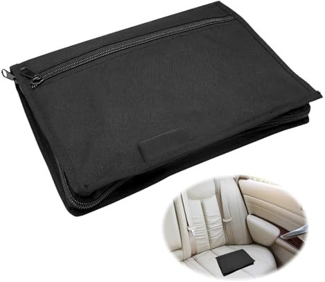 JRYGAC Fahrzeugmappe, Mehrere Taschen Bordmappe Auto, Fahrzeugpapiere Mappe mit Mehreren Fächern, Fahrzeugmappe Dokumentenmappe A5, Tragbar Reise Mappe, für Karten Autozubehör Bordmappe