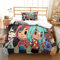 Rochile Toca Boca Bettwäsche Mikrofaser-Polyester Bettwäsche Set Für Mädchen Jungen 3D Druck Bettbezug Kissenbezug Dekoration Mit Reißveschluss Single（135x200cm）
