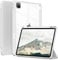 SZPSGC Custodia per iPad Air 13 Pollici M2 2024 iPad Pro 12.9 Pollici 6° generazione 2022 2021 con portapenne, Smart Stand Custodia con retro rigido trasparente per auto sonno/veglia, colore: Grigio