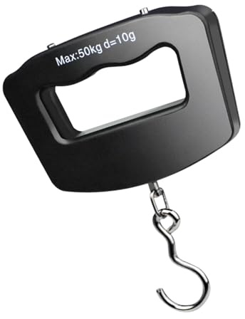 Pèse-bagages électronique, balance à bagages numérique de voyage - Balance de poids pour bagages 110lb/50kg, écran LCD rétroéclairé, balance à poisson numérique - Accessoires de voyage, balance