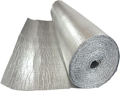 WaiDXn Film d'isolation Thermique à Bulles, Kit d'isolation for Porte de Garage, Couche étanche à l'humidité(25m)