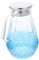 IMIKEYA Botella De Agua Fría De Color Degradado Jarra Con Asa De Tapa Recipientes Con Tapas Botella De Té Frío Recipiente De Jugo Transparente Botella De Agua De Enfriamiento Vidrio Blue
