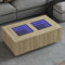 Myheimly LED Couchtisch, Beistelltisch mit LED-Infinity-Spiegel, Kaffeetisch Sofatisch für Wohnzimmer, Wohnzimmertisch,Holzwerkstoff Couchtisch Sonoma Eiche,116 x 69 x 40 cm