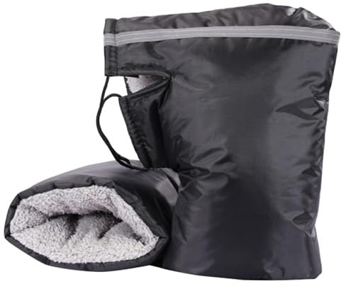2 Stück Motorrad Lenkerhandschuhe für Yamaha FJ 09 2015-2018, Winddicht Wasserdicht Motorrad Lenker Handschuhe Winter Verdickt Warm Lenkerstulpen Motorrad