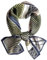 GIMIRO Satin Seidenschal Doppelschichten 150 x 16cm Krawatte Blumen Taillengürtel für Blazer, Mantel, Kleid (Navy Green Beige Black Plaid Stripe)