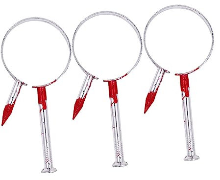 HEMOTON 3 Stücke Tack Requisiten Halloween Requisiten Nagel Durch Kopf Prop Halloween Spielzeug Heikles Werkzeug Nagel Stirnband Rot
