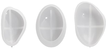 Mehrzwecksteinformen Set Von 3 Robusten Silikonhandwerksvorschriften Für Zement Und Harzbasthäuser