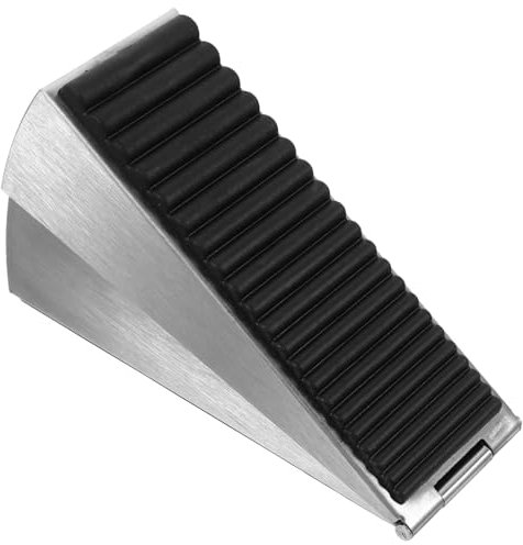 HOMOBABE Fermaporta Inossidabile Con Gomma Stoppa Porta Pesante Per Cucine e Bagni Facile Installazione Senza Trapano