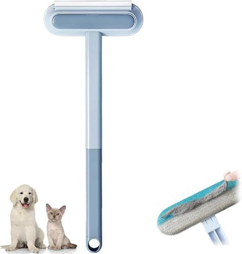Tierhaarentferner Bürste | 3 in 1 Pet Hair Remover | Langen Griff Hundehaare Entfernen Bürsten | Doppelseitig Katzenhaarentferner Fusselrasierer | Multifunktion Reinigungsbürste für Fliegengittern
