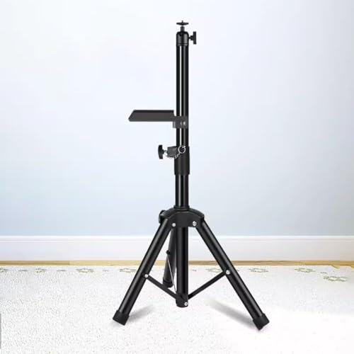 TT-YEC Bodenstehender Projektorständer, Tragbares Stativ, Höhenverstellbare 60-180 cm, Mit Stützplatte, Maximale Kapazität Von 50 Kg, Geeignet Für Notebooks, Kameras,B h60 to 120cm