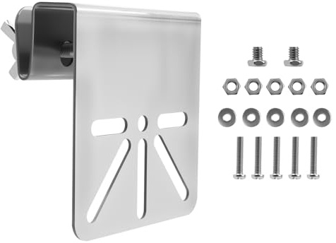 Supporto per grondaia in acciaio inox per telecamera di sicurezza solare Eufy Security SoloCam S340, montaggio senza attrezzi con viti antiruggine, compatibile con telecamere IP PTZ Dome, per esterni