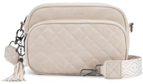 Mirevelle Damen Crossbody Handtasche – Elegante Umhängetasche mit mehreren Fächern, weichem Material und verstellbarem breitem Gurt – Leicht, stilvoll und ideal als Geschenk
