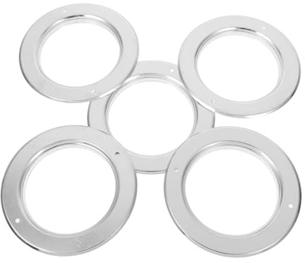 TOYZFRIENDY 5 Stück Teiliges Aluminium Anti-Biss-Ring für Papageien Nistkasten Metall Lochschutz Vogelhaus Zubehör Langlebig Wiederverwendbar Einfache Montage für Zuchtkäfige und