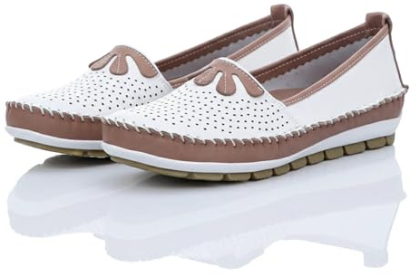 Gemini Damen Slipper weiß