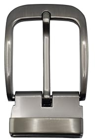 NK Belt GmbH 35mm Gürtelschnalle für Herren, Ledergürtel, Gunmetal, Klappverschluss, Ersatzschnalle, Zinklegierung #S02