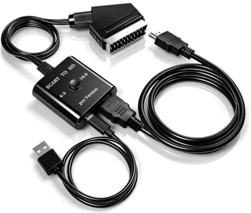 Adattatore Scart HDMI, Convertitore SCART HDMI HD 720P/1080P