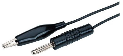 Schnepp 139769 Messleitung [Bananenstecker 4 mm - Krokodilklemmen] 1,00 m rot 1 Stück