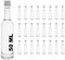 slkfactory 24 x 50 ML Bouteilles en Verre avec Bouchon à Visser pour de jus, Alcool, Liqueur, vin 0,05 Litre L