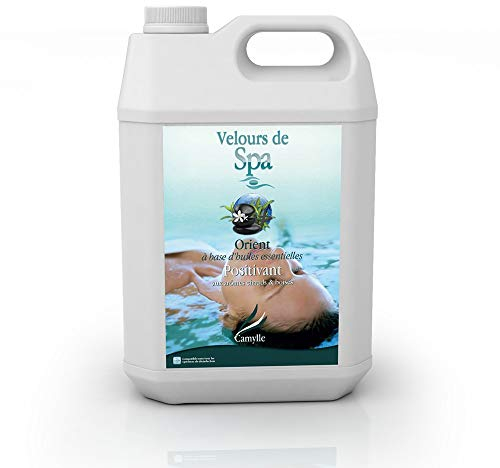 Camylle - Velours de Spa Orient - Fragrance à base d'Huiles Essentielles 100% Pures et Naturelles pour Spa - Positivant aux arômes chauds et boisés - 5000ml