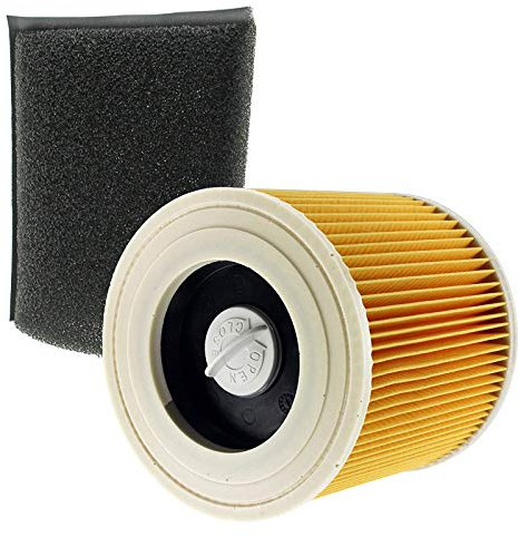 SPARES2GO Foam + Cartridge Filters for Karcher Vacuum Cleaners