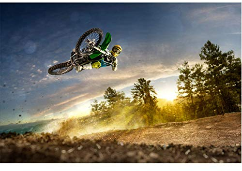 Oedim Fototapete Wand Kindisch Motocross| Verschiedene Maße 200 x 150 cm | Dekor Esszimmer, Wohnzimmer, Zimmer ...