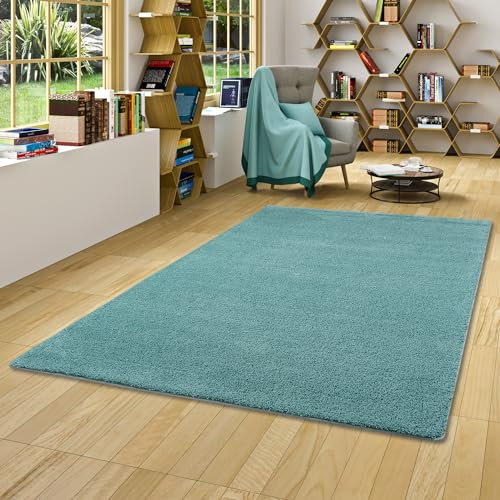Snapstyle Hochflor Shaggy Teppich Palace Mintgrün Türkis in 24 Größen