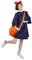 CoolChange Cosplay Kostüm der Hexe Kiki | Kleid, Tasche, Haarreif | Größe: S