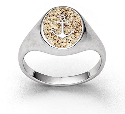 DUR Unisex SiegelringAnker aus 925er Silber Größe 60 (19.1) R5493.60, 60 (19.1)