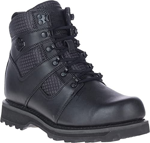 Harley-Davidson Men's Lensfield 5 Lace Motorcycle Boot, Black, 11.5