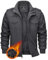 KEFITEVD Winterjacke Herren Warme Winter Thermo Jacke Fleece Militär Jacke Cargojacke mit Brusttaschen Pilotenjacke Freizeit Jacke Dunkelgrau XL