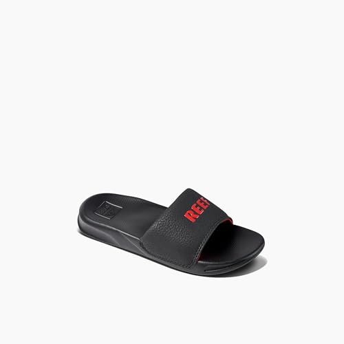 Reef Boys Kids One Slide Black/Red, UK 12/13
