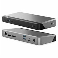 ALOGIC (8 in 1) MX2 USB-C Dual Display 4K@60Hz DisplayPort Alt. Mode Docking Station – With 65W Power Delivery