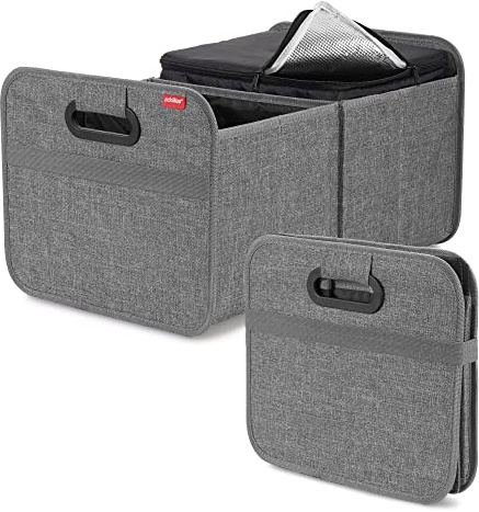 achilles Auto Faltbox mit Kühleinsatz, Faltbare Kühlbox, Kofferraum-Organizer, Kofferraumtasche Kühlfunktion, Kühl-Klappbox, Einkaufskorb, Falt-Korb