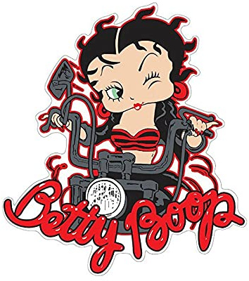 Autoaufkleber und Aufkleber Autoaufkleber BETTY BOOP. Wasserdichte Persönlichkeit für Fenster, die Scratch-Aufkleber abdecken PVC, 1. 3cm x 11,6 cm. Tankdeckelaufkleber
