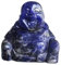 Lovionus89 Handgeschnitzter Kristallstein Maitreya Buddhismus, 40mm Lachender glücklicher Buddha Figur Dekoration, Sodalith