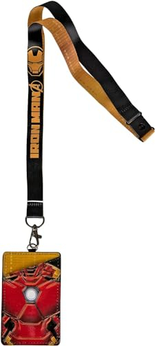 MONOGRAM Marvel Iron Man Porte-carte d'identité Motif réacteur de poitrine Taille unique