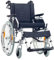 FabaCare Leichtgewichtrollstuhl mit Trommelbremse 2920 Moly, faltbarer Rollstuhl, Reiserollstuhl mit Steckachsen, Sicherheitsreflektoren, Sitzbreite: 43 cm