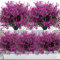 Elecoutek 12 Mazzi Fiori Finti da Esterno Arbusti Artificiali Resistenti ai Raggi UV Piante Artificiali Decorative per Giardino, Vaso, Balcone, Casa, Ufficio, Giardino, Patio, Centrotavola (Fucsia)