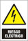 Señal magnética, señalización imantada de advertencia. Cartel de Riesgo eléctrico