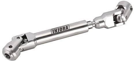 INJORA Albero di Trasmissione Acciaio Inossidabile Resistente per Axial SCX10 90046 AXI03007 TRX4 Redcat Gen8 1/10 RC Car Crawler Upgrade