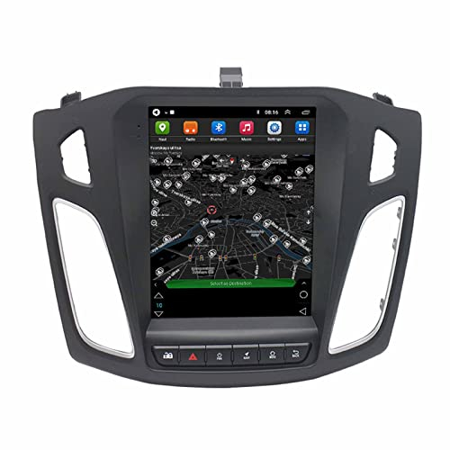 BAIYITONGDA 2023 New Upgrade Car Radio for Ford Focus 2012 2013 2014 2015 2016 2017 2018, Android 12 Head Unit Car Stereo 9.7 inch IPS Touch Screen with Carplay/Android Auto,8 cores 4+64