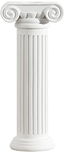 Yardwe Columna romana estatuas columnas griegas jarrón resina arreglo floral jarrón plantador para decoración de mesa de boda